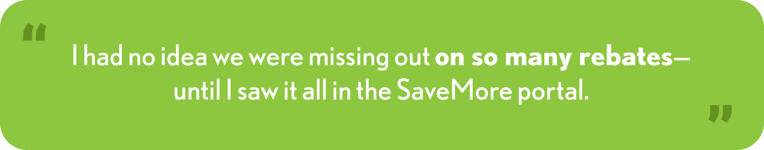 savings with the savemore portal